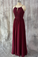 A-Line/Princess Scoop Neck Floor-Length Chiffon Bridesmaid Dresses JS528